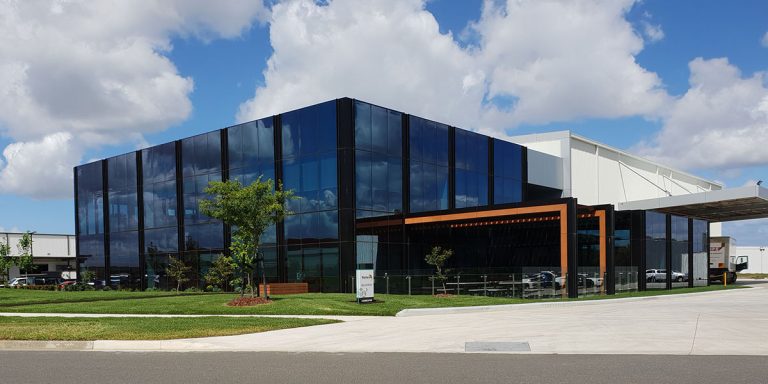 LoE 340 low e glass.. Commercial office build in Victoria s south 3qrtr